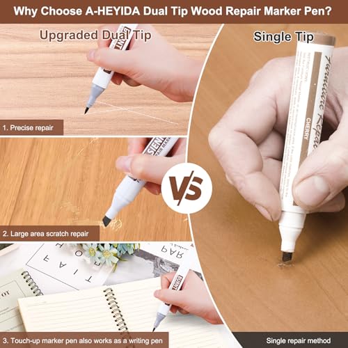 Vinyl Floor Repair Kit with Heat Pen - 11 Colors Hardwood Wax Markers I8626