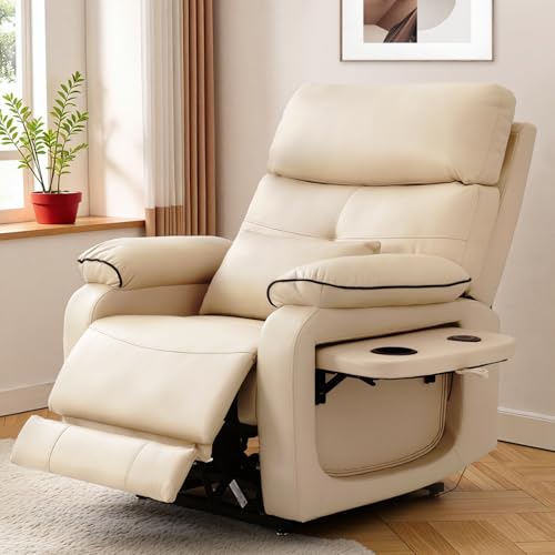 Dual Motor Power Lift Recliner Chair with Heat & Massage, Beige G98490