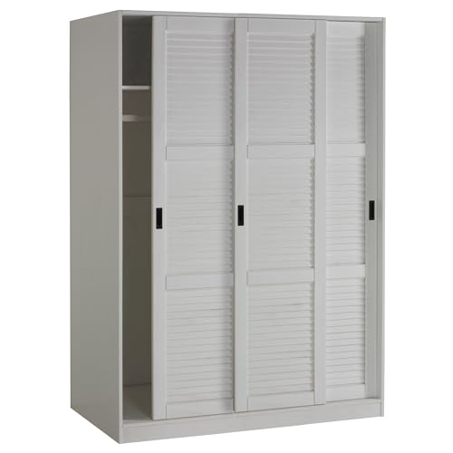 Palace Imports Solid Wood Wall Closet Wardrobe with Sliding Doors T817496