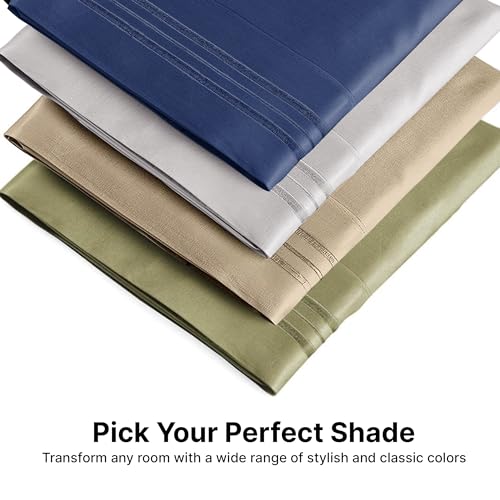 King Pillow Cases Set of 2 - Soft Hotel Quality White Pillowcase Covers Q539042
