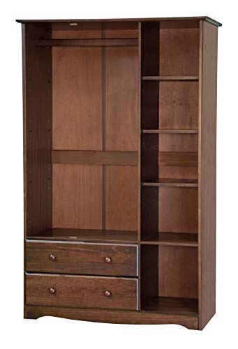 Palace Imports Solid Wood Grand Armoire Wardrobe Closet, Java A359437