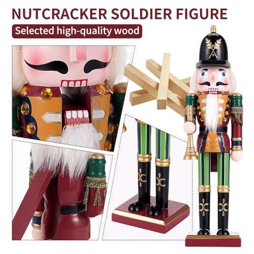 11.8 Inch Wooden Nutcracker Christmas Decor T403