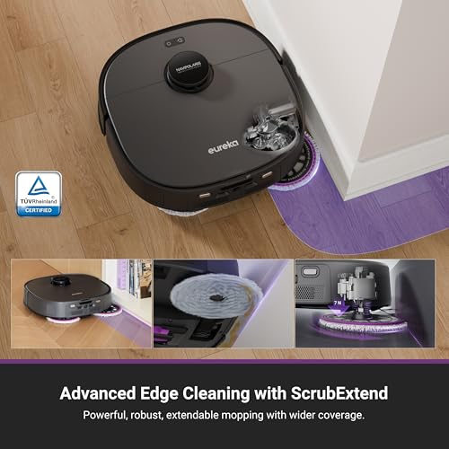 Eureka E20 Plus Robot Vacuum and Mop with Bagless Self-Emptying Station M765