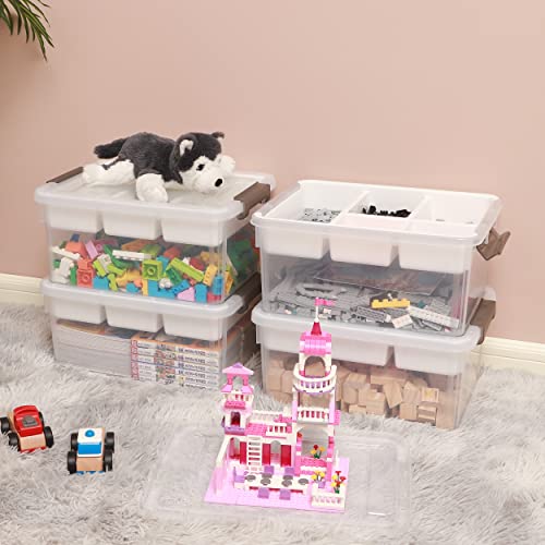 Citylife 17 QT Plastic Storage Box with Removable Tray A71310