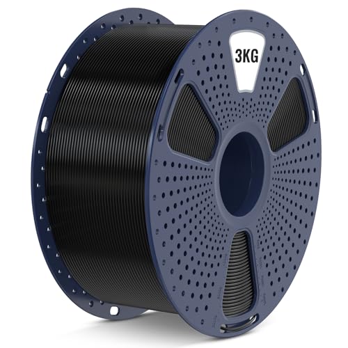 SUNLU 4kg PLA 3D Printer Filament Bundle, 1.75mm, 4 Black Spools V387