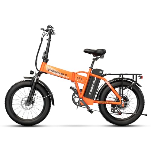 1000W Folding Electric Bike, 48V Large Removable Battery E Bike, 30+MPH, 80 Miles Max Range, 20" Fat Tire Electric Bike for Adults, Adult Electric Bicycles for Long