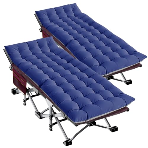 LILYPELLE Folding Camping Cot, Extra Wide Heavy Duty with Carry Bag Z15817