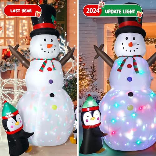14FT Christmas Inflatable Santa Claus Outdoor Yard Decorations with LED Lights S7265