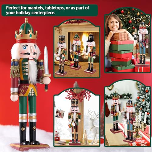 12 inch Wooden Nutcracker Ornament Swordsmen U177