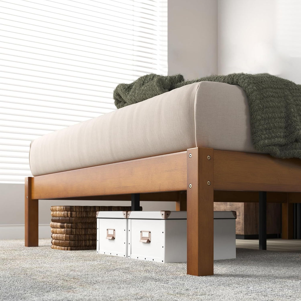 Zinus Ellie 14 Inch Bamboo Platform Bed Frame, Full M96471