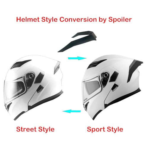 1Storm HB89 Modular Full Face Helmet Flip Up Dual Visor Z122535
