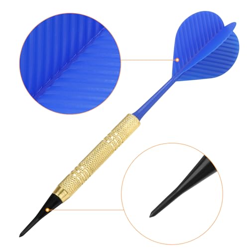 Accmor 12 Pcs Soft Tip Darts Set with 100 Replacement Tips G384735