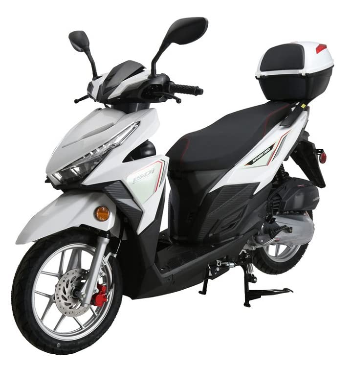 HHH Upgraded Vitacci Spark150 150cc Automatic Street Scooter with GY6 Engine (Black) E4487