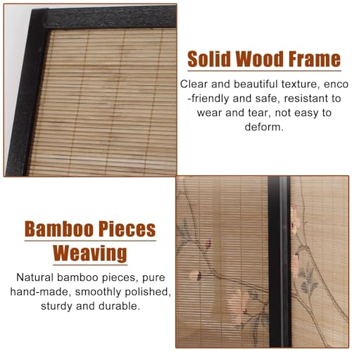 Japanese Screen Room Divider 6 Panels, Folding Portable Privacy Screen, 175cm Tall E80452