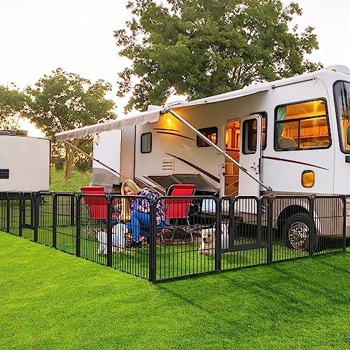 Yaheetech Dog Playpen Outdoor 40 Inch 8 Panels Metal Pet Fence I4784