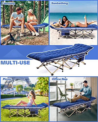 Sportneer Camping Cot for Adults with Mattress, Heavy Duty Folding Portable Bed R956