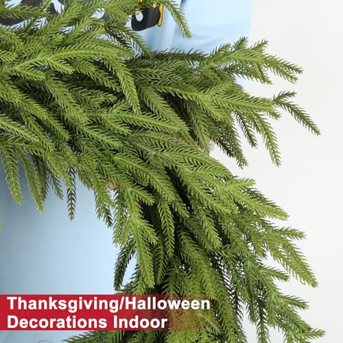 26 Inch Christmas Wreath with Red Berry Artificial Pine Cedar Front Door Decor D349135