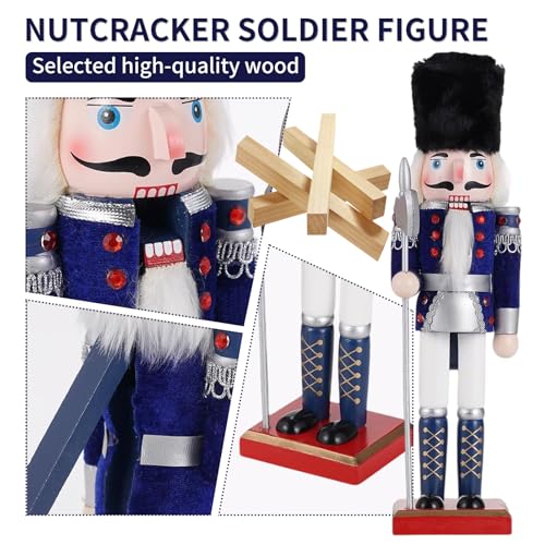 11.8 Inch Wooden Nutcracker Christmas Decor T403
