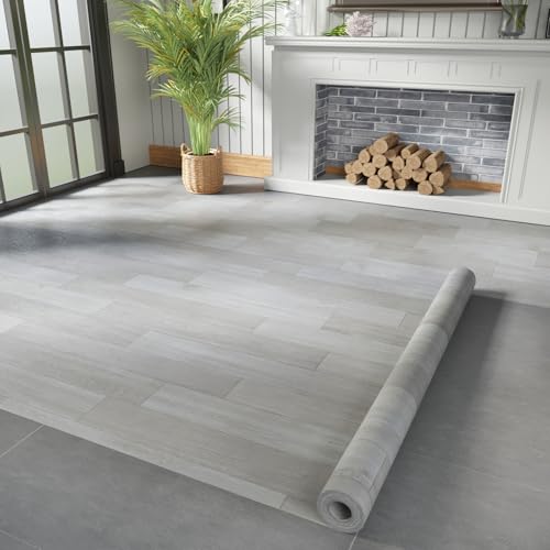 Oxdigi Vinyl Flooring Roll 32 sq.ft Natural Oak K971193