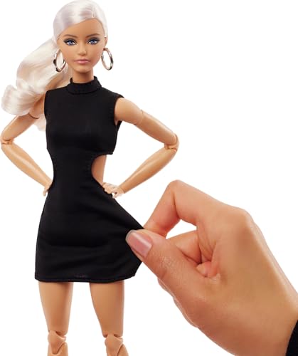 Barbie Basics Model 04 Collector Doll with Red Curly Hair and Black Mini Dress O916