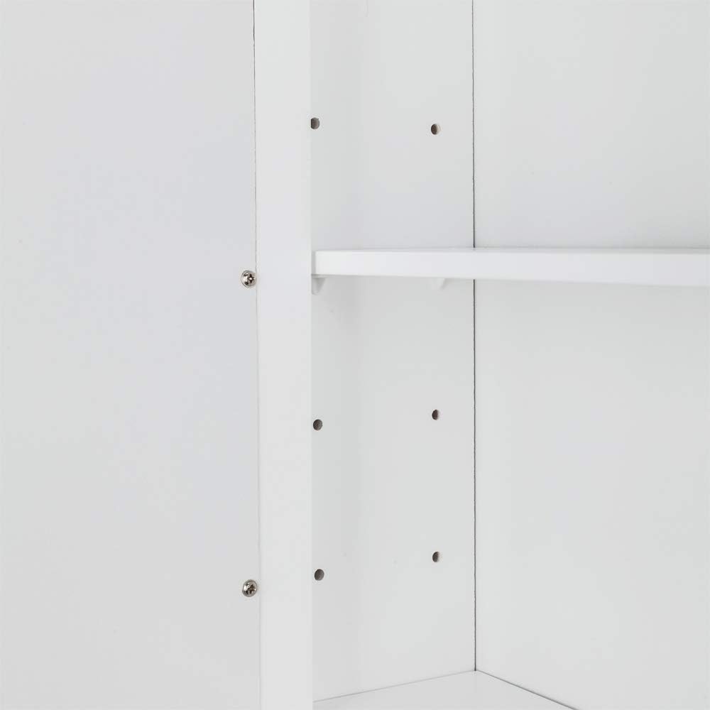 Karl home Wooden Medicine Cabinet White Wall Mounted with Mirror Door A808703