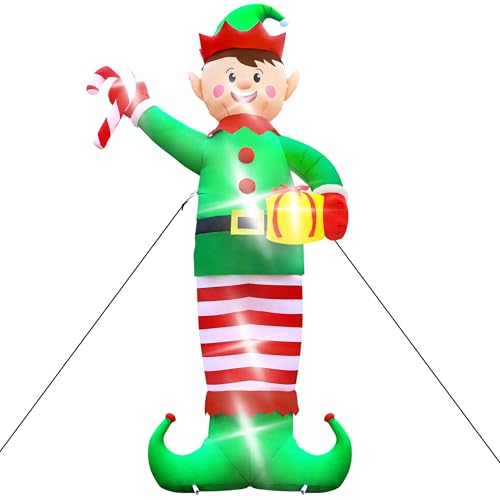 Giant Inflatable Santa Claus with LED Lights Outdoor Christmas Decorations W1618