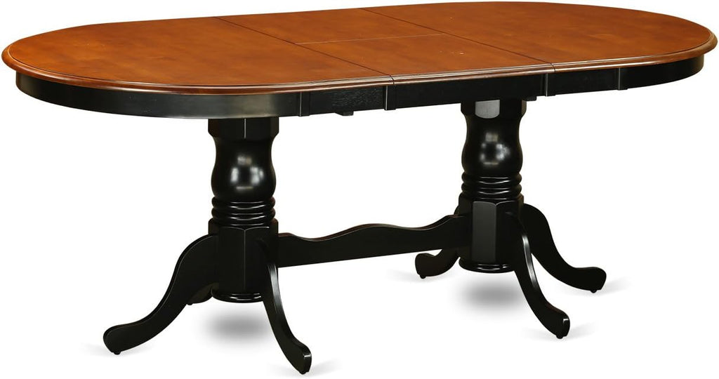 East West Furniture PLNI7-BCH-W 7 Piece Dining Set with Oval Table and 6 Chairs J5840