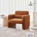 30.7 x 33.5 Modern Accent Chair with Lambskin Sherpa Fabric, Upholstered Comfy Reading Arm Chair for Living Room Bedroom Reception Waiting Room Office(Cream)…