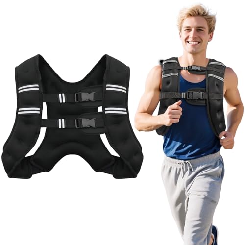 8lb-20lb Adjustable Weighted Vest for Men Women with Reflective Stripe N590