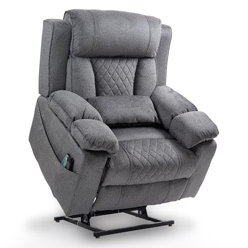 Power Lift Chair Recliner with Massage and Heat for Adults, Dual Motor H2507