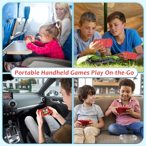 Handheld Game Console for Kids, Portable, Preloaded 258 Games J862