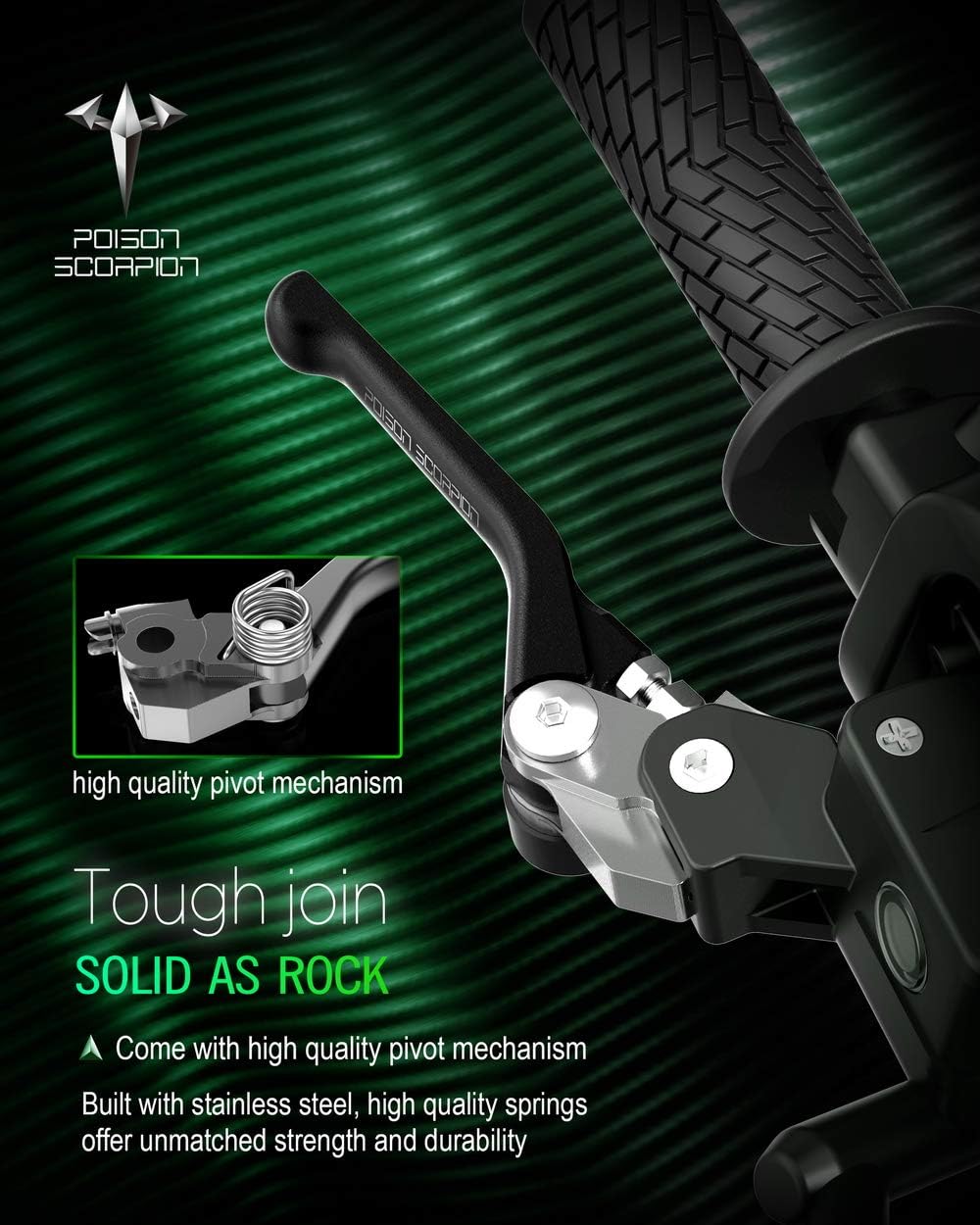 POISON SCORPION Black Brake Clutch Levers for CRF250R CRF450R K847