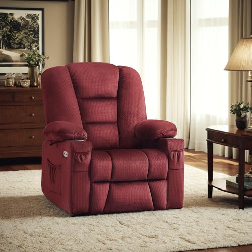 MCombo Small Power Lift Recliner Chair with Massage and Heat, Brown N356790