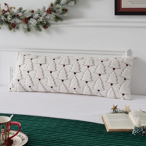 UGASA Star Christmas Decorative Pillow Covers 18x18 Inch Set of 2 Dark Green Q9265