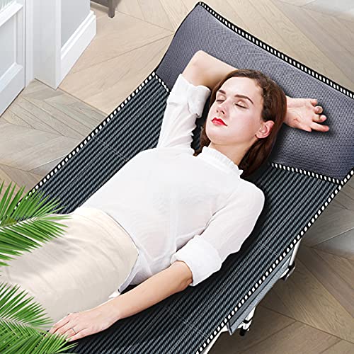 ABORON Oversized Folding Camping Cot for Adults, Double Layer 1200D, with Mat & Carrying Bag S2407
