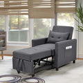 Sofa Bed Sleeper Sofa Couch with Pullout Bed 3-in-1 Sofa Bed Chair Convertible Sleeper Chair Bed Adjust Backrest Into a Sofa Foldable Bed Modern Chair Bed Sleeper for Adults, Deep Blue