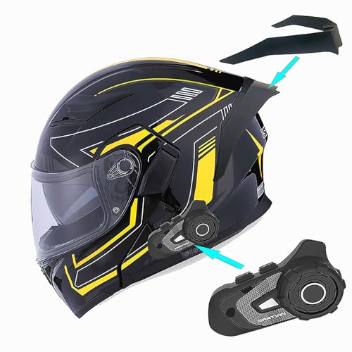 1Storm HB89 Modular Full Face Helmet Flip Up Dual Visor Z122535
