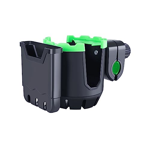 Cup Holder with Phone Holder, 2023 New 2-in-1 Universal Universal Cup Holder with Phone Holder,Universal Bottle Holder for Wheelchair,Walker,Bike,Stroller Accessories Phone Holder 360 Degree (A)