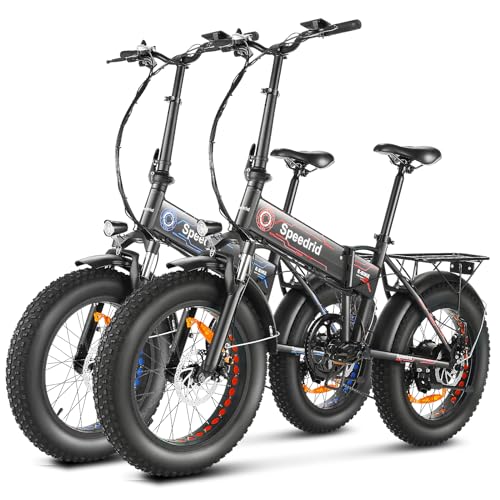 ANCHEER Folding Electric Bike for Adults, 500W Motor, 48V Battery, 20" Fat Tire P177498