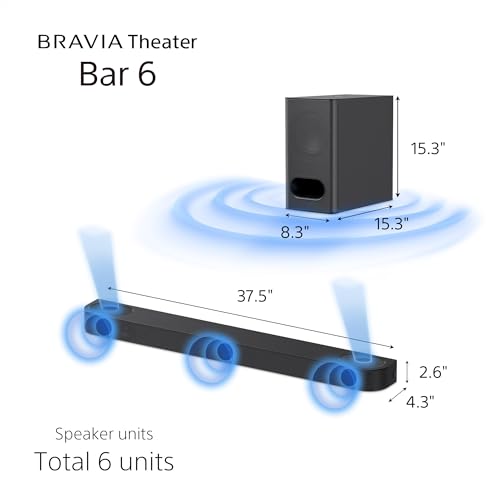 Sony BRAVIA Theater Bar 6 Soundbar with Wireless Subwoofer HT-B600 I736