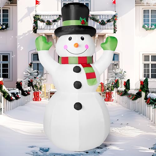 Joiedomi 6 FT Tall Christmas Inflatables Snowman with Built-in LEDs U780