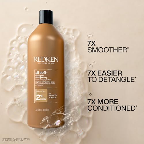 REDKEN All Soft Shampoo & Conditioner Set with Argan Oil for Dry Hair R40973