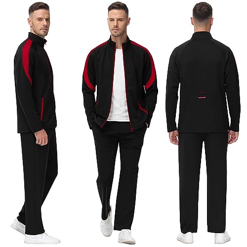 MoFiz Men's 2 Piece Athletic Tracksuit Set W761701
