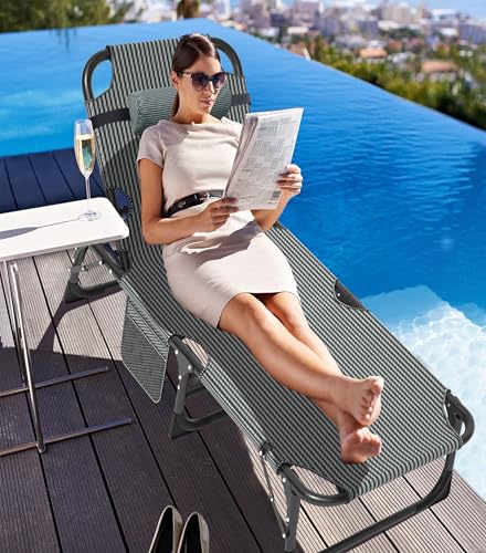 ABORON Oversized Folding Camping Cot for Adults, Double Layer 1200D, with Mat & Carrying Bag S2407