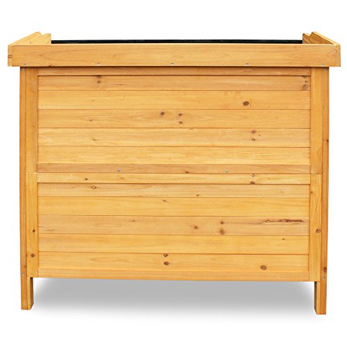 Outdoor Storage Cabinet with Potting Bench & Metal Tabletop V66120