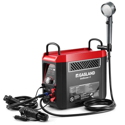 GASLAND Goshower G3 Pro 1lb Propane Portable Water Heater with Pump I238979