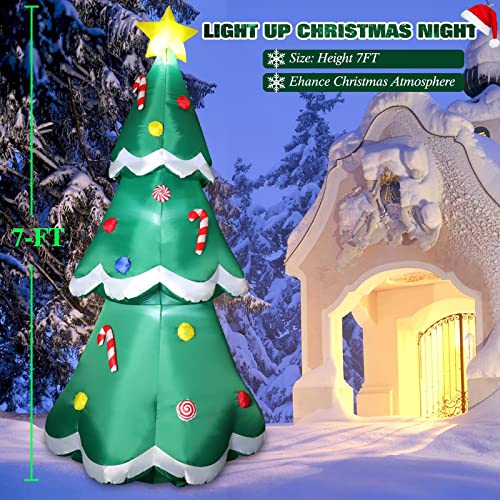 10 FT Inflatable Santa Claus with LED Lights for Outdoor Christmas Decor L40414