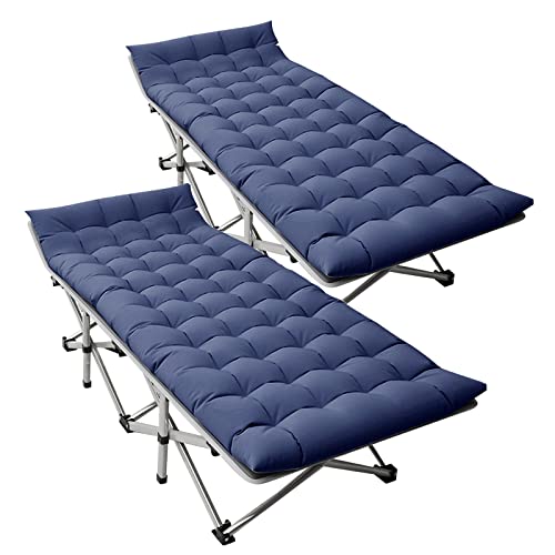 LILYPELLE Folding Camping Cot, Extra Wide Heavy Duty with Carry Bag Z15817