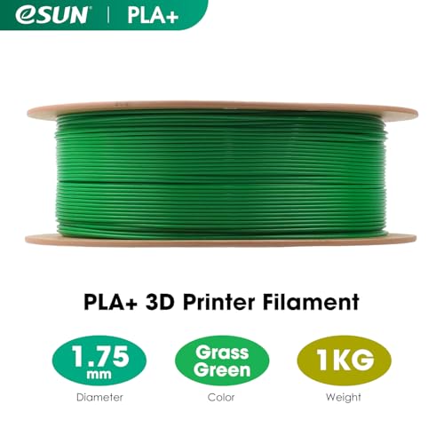 eSUN PLA+ Filament 1.75mm 3D Printer Filament, 1KG Spool, Fire Engine Red Q357