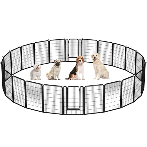 Yaheetech Dog Playpen Outdoor 40 Inch 8 Panels Metal Pet Fence I4784